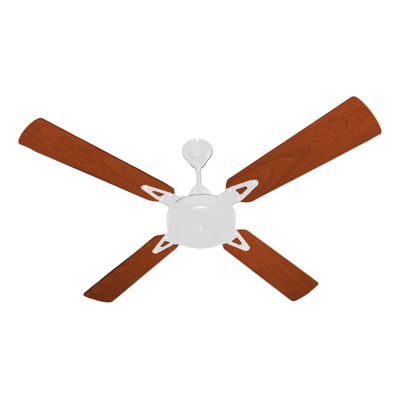 Ventilador De Techo Blanco Palas De Madera Cedro Tg 1.2 M N/a Negro/madera 4