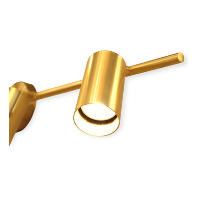 Aplique Finetsa Iv 4 Luces Gu10 Dorado Spot Movil