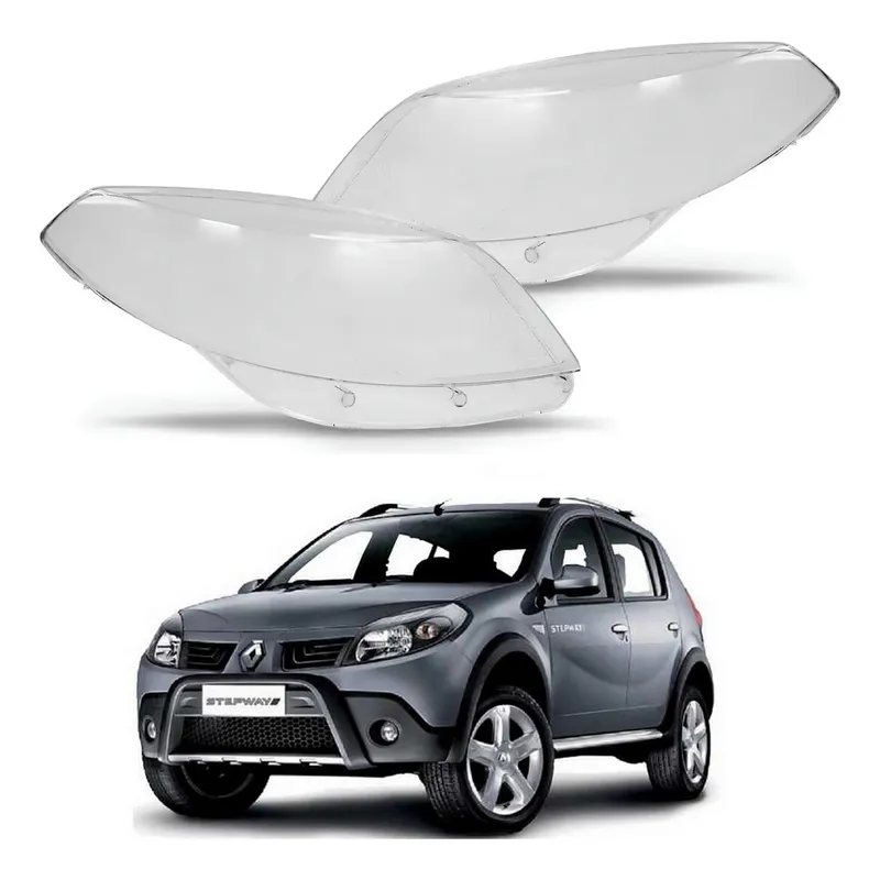 Par Lentes Do Farol Sandero Stepway 1.6 2007 A 2014
