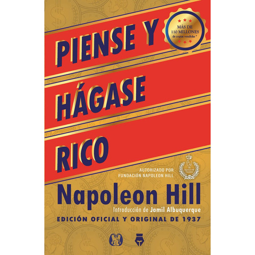 Piense y hágase rico, de Napoleon Hill. Editorial Del Fondo, tapa blanda en español, 2021