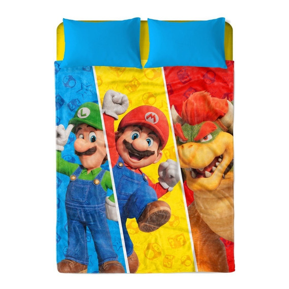 Cobertor Serenity Matrimonial Mario, Luigi Y Bo- Providencia