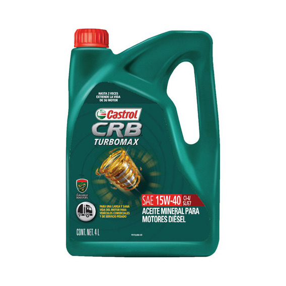 Aceite Castrol CRB 15W 40 TURBOMAX CI 4 SL E7 Camion Lubricante 4 Litros