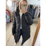 Campera Puffer Larga Inflable Impermeable Mujer The Big Shop