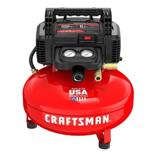 Compresor Portátil Eléctrico Aire Craftsman De 22.7 Litro Color Rojo Fase eléctrica Monofásica Frecuencia 0 MHz