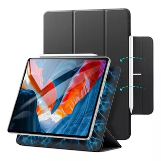 Capa Case Magnética iPad Air 4/5 Protege Apple Pencil Preto