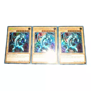 Yugioh 3x Dragão Branco De Olhos Azuis Secretos Ct14-pt002