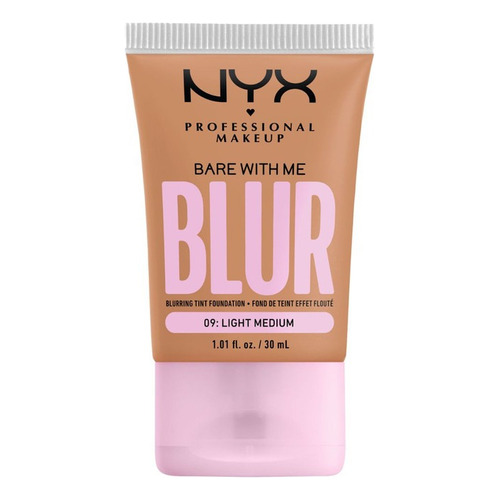 Base De Maquillaje Nyx Professional Makeup Bare With Me Blur Tono Light Medium
