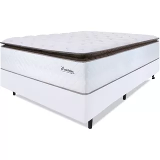 Bf Colchões Cama Box Premium Sleep Cor Branco Casal 188cm Y 138cm