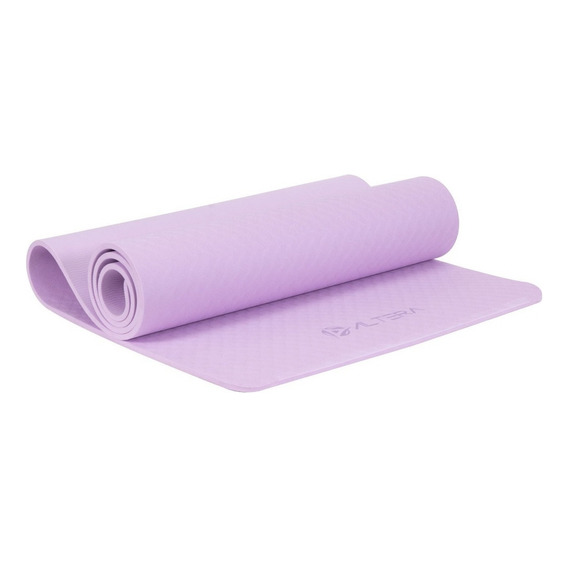 Tapete De Yoga Altera Tpe Alta Densidad Pilates Relajacion Color Lila