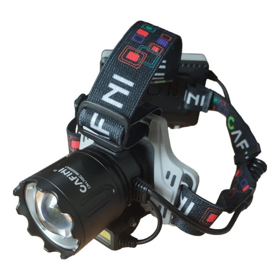 Linterna Frontal Recargable Cafini Luz Led P99 Zoom Sensor