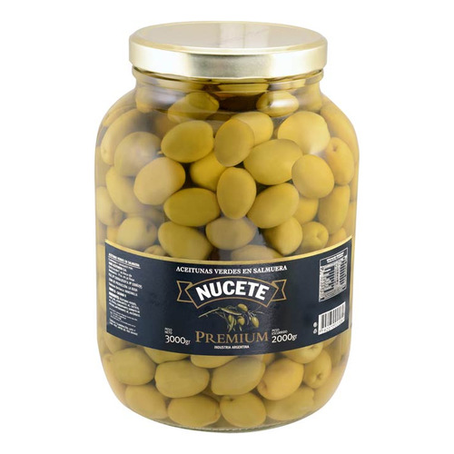 Aceitunas Verde Nº7 Fco 2 Kg Nucete Encurtidos