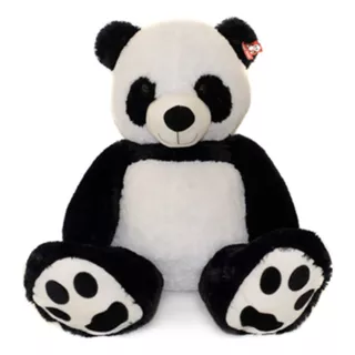 Oso Panda Peluche 80cm Suave Blando Grande - Rex Color Blanco