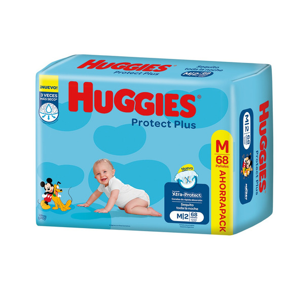 Huggies Protect Plus - 68 - M - Sin género