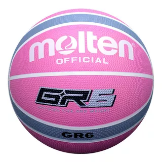 Balon Basquetbol Bgr6 Molten Giugiaro Hule Rosa N°6 Oficial