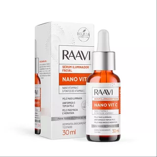 Sérum Iluminador Facial Nano Vitamina C 30ml - Raavi