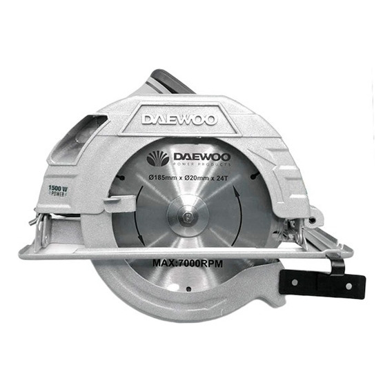 Sierra Circular Eléctrica Daewoo Dacs1400 185mm 1400w 5500rp Gris 50hz