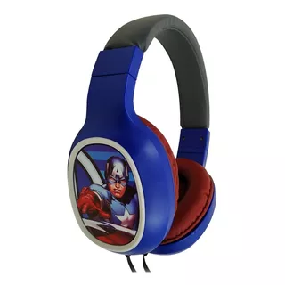 Audifono Capitan America Marvel Con Manos Libres / Lhua Color Azul