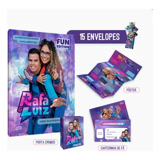 Coleção Rafa&luiz: Fun Edition Álbum Capa Dura+75 Figurinhas