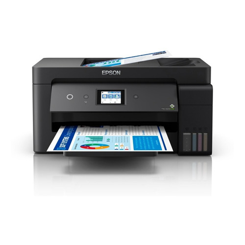 Impresora a color multifunción Epson EcoTank L14150 con wifi negra 220V