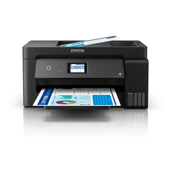 Impresora a color multifunción Epson EcoTank L14150 con wifi negra 220V