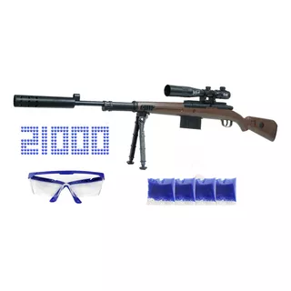 Pistola De Agua De Gel Eléctrica Con 21000 Bolas De Gel 98k
