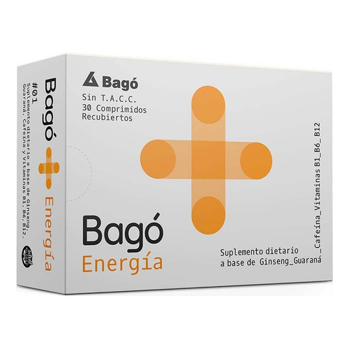 Bago + Energia X 30 Comp. Sabor No