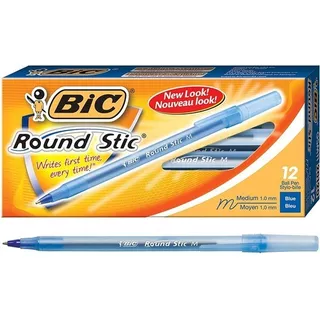 Boligrafo Bic Round Stic Azul Cajax12 Bic 1105355