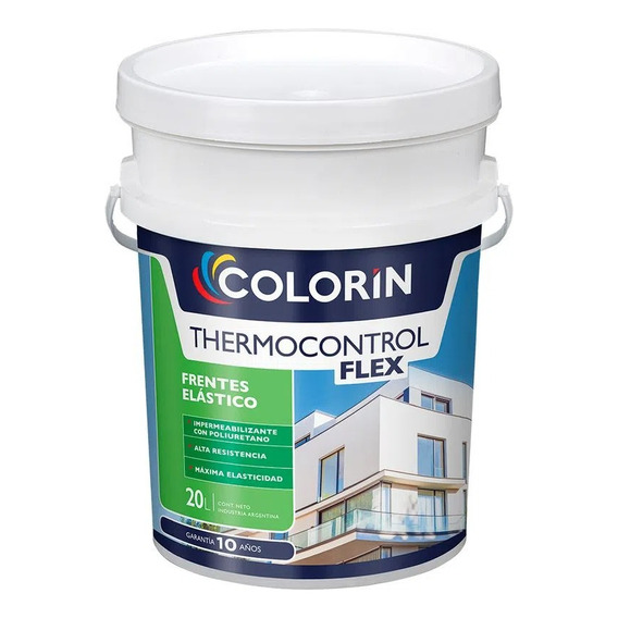 Pintura Látex Exterior Thermocontrol Flex Colorín X20 Litros