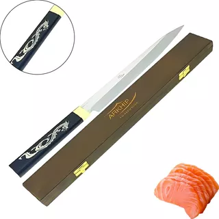 Faca Cozinha Oriental Sashimi Plus D. Cab Dragão  Caixa 11''