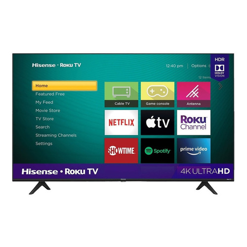 Smart TV Hisense R6 Series 50R6E3 LED Roku OS 4K 50" 120V