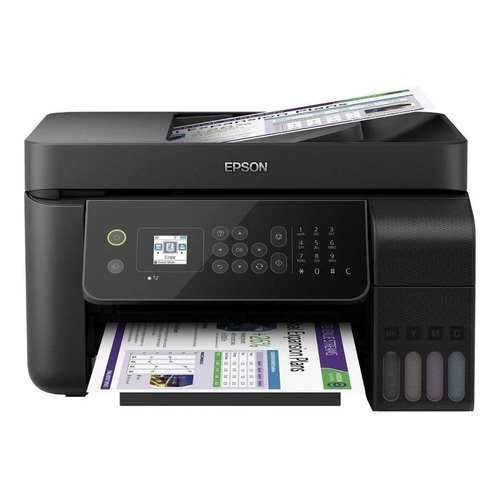 Impresora a color multifunción Epson EcoTank L5190 con wifi negra 220V