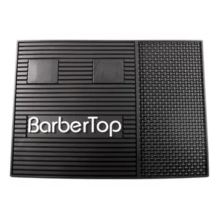 Tapete Para Barberia Silicon Negro