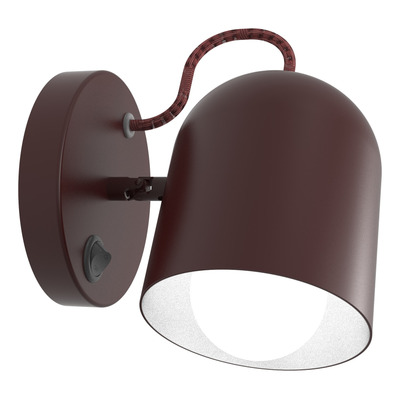 Lampara Aplique Lampy Azul Tecla Apto Led Deco Moderno Lk