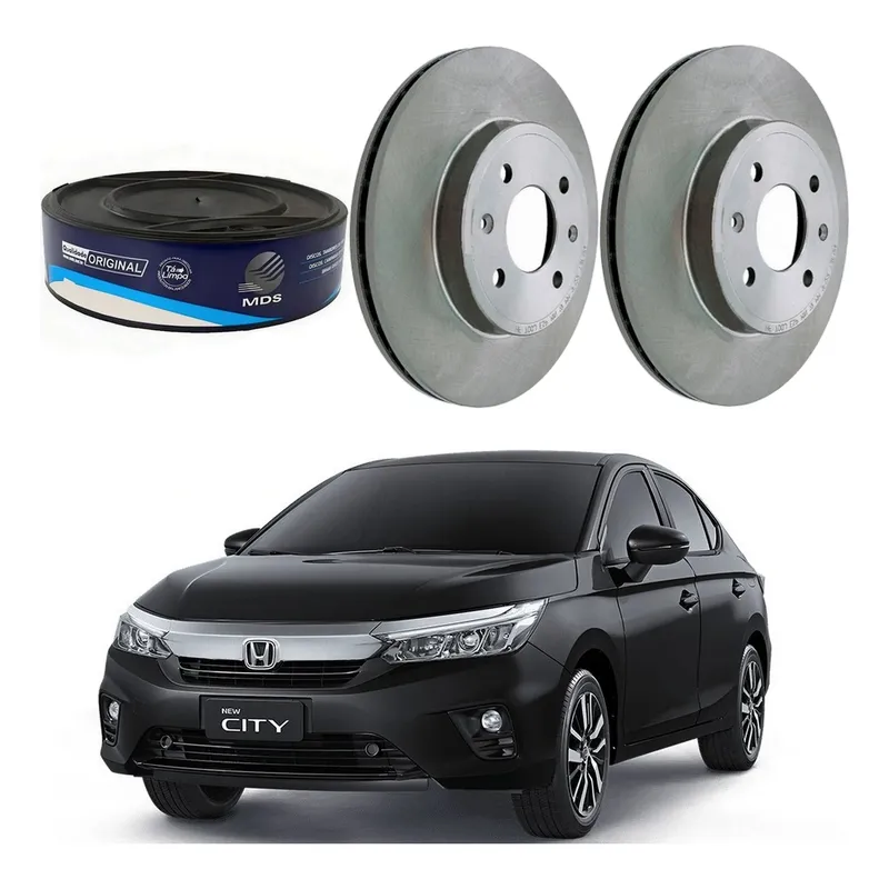 Disco Freio Dianteiro Mds City Sedan 1.5 2022 A 2024
