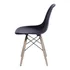 Silla de comedor BoxBit DKR Eames base madera color negro x 2 unidades