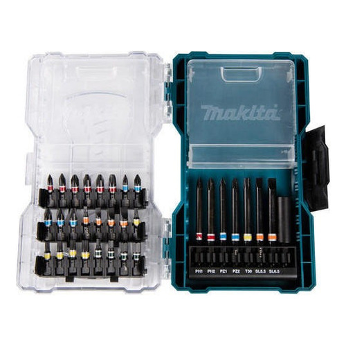 Set Makita Puntas 75mm adaptadores 32 Piezas E-07076