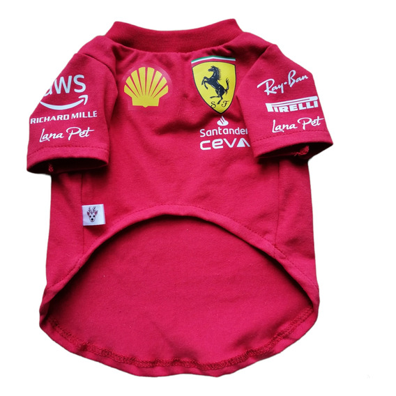 Playera Ferrari Formula 1 Para Mascotas.