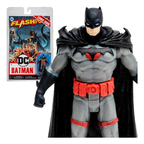 Mcfarlane: Flashpoint - Batman Thomas Wayne Figura Con Comic