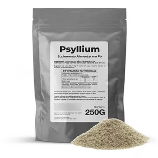 Psyllium Psilium Premium Pó Fibras 250 Gramas Puro O Melhor