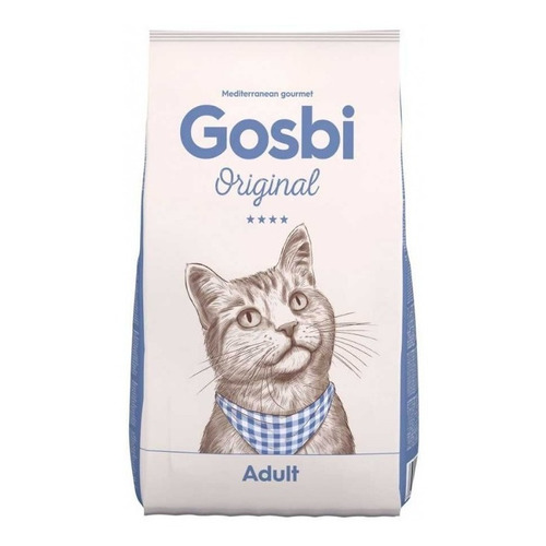 Alimento Gosbi Original Mediterranean Gourmet para gato adulto sabor mix en bolsa de 12kg