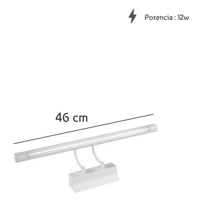 Aplique Led Cuadro Ross Blanco Diseño Moderno Baño Cie Blanco