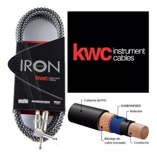 Cable Kwc Kw Iron 222 Plug Plug 3 Mts Mallado Angular 90° L