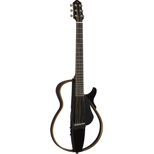 Cuerdas de guitarra silenciosas en acero SLG 200s Tbl Black C Bag Yamaha Color negro translúcido, material de diapasón, palisandro, guía para la mano derecha