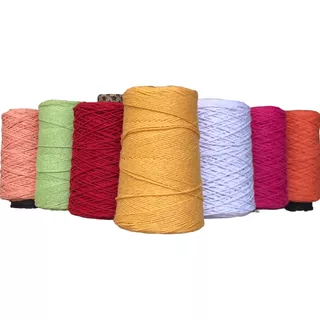Barbante Lima Colorido Para Crochê Restinho N°6 Aprox1,050kg