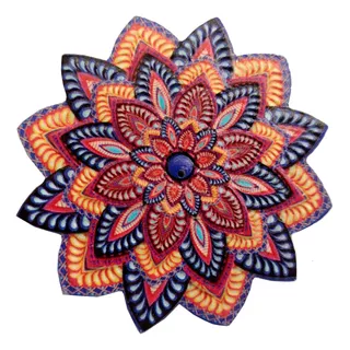 Ímã Mandala Da Harmonia Porcelana 7cm 