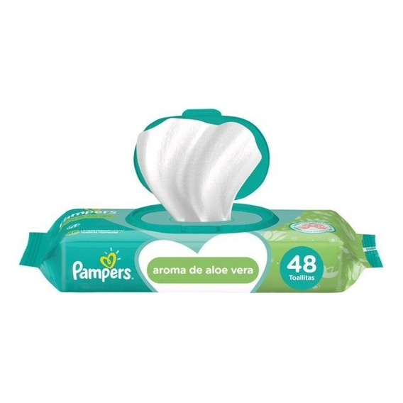 Toallitas Humedas Pampers Aroma Aloe Vera Con Tapa X48u