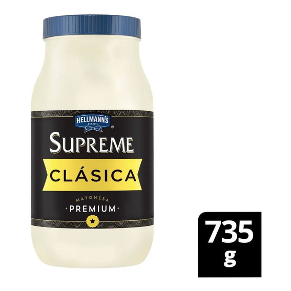 Mayonesa Hellmann's Supreme Classic Frasco 735 G