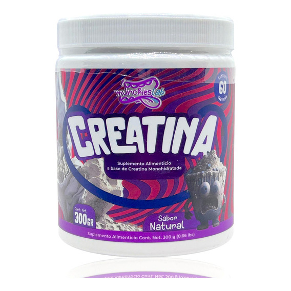 Creatina Monohidratada Natural 300 G Munchieslab