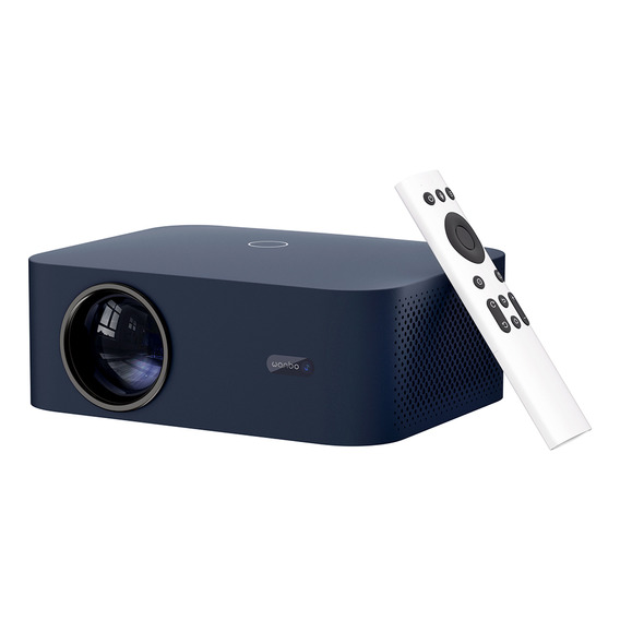 Wanbo Proyector X2 Max 1080p Nativa Soporta 4K, Auto Focus, 450 Ansi, Dual Wifi 6, Android 9.0, Imagen 40" - 120", Blurtooth 5.0., Altavoz 5W*2, Color Azul Oscuro