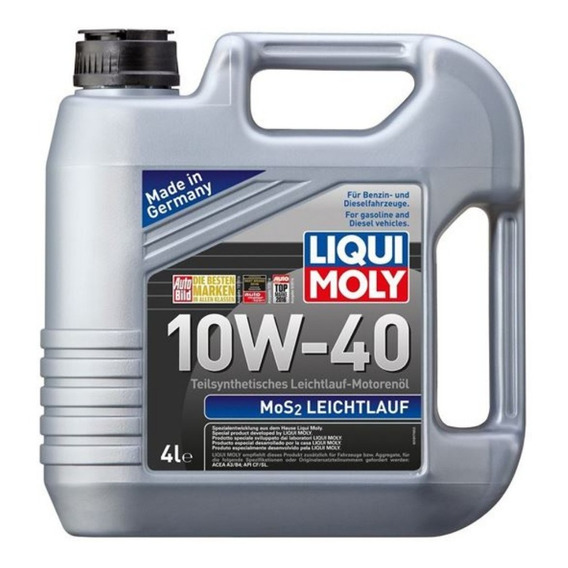 Aceite Liqui Moly Semi Sintetico 10w40 Mos2 Leichtlauf 4L	